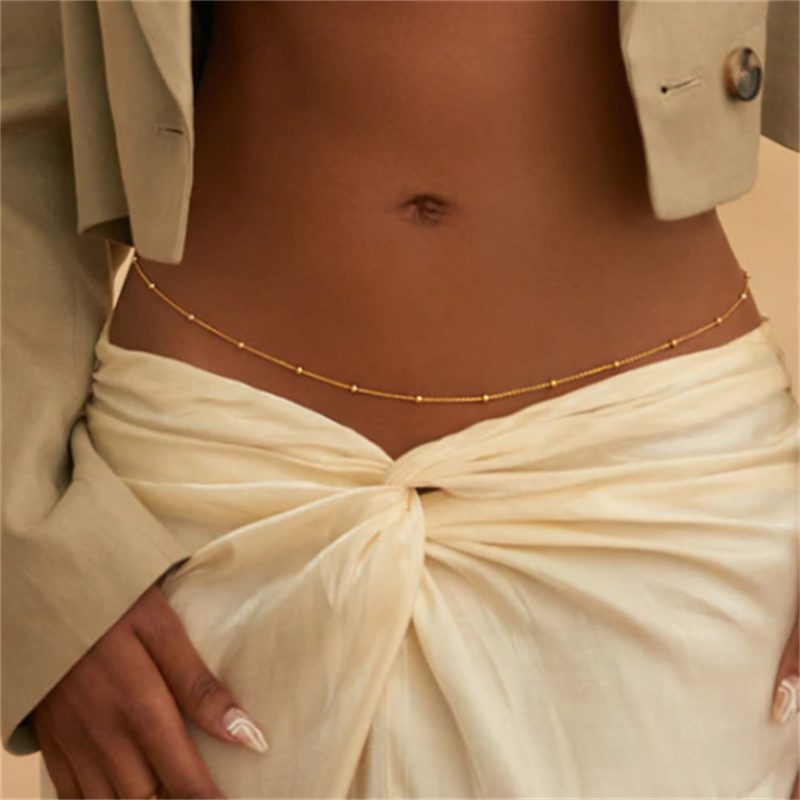 Mädchen Einfache Perlen Bauchk – Body Jewelry For You Bewertung und Preis