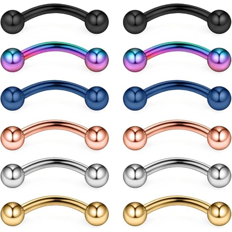 12 Stück 16G Piercing-Schmuck  – Body Jewelry Surgical Steel Bewertung und Preis