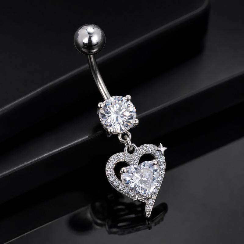1 Stück bauchfreier Bauchnabel – Body Jewelry Surgical Steel Bewertung und Preis