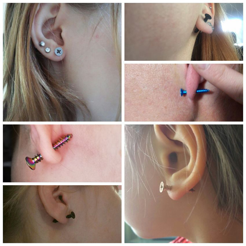 2 Stücke Chirurgenstahl Spike  – Body Jewelry Surgical Steel Bewertung und Preis