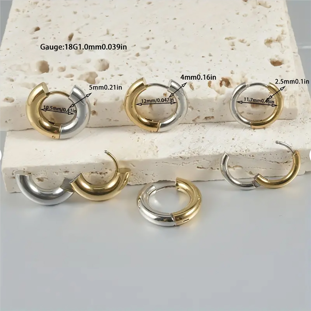 1PC Chirurgenstahl Silber Gold – Body Jewelry Surgical Steel Bewertung und Preis